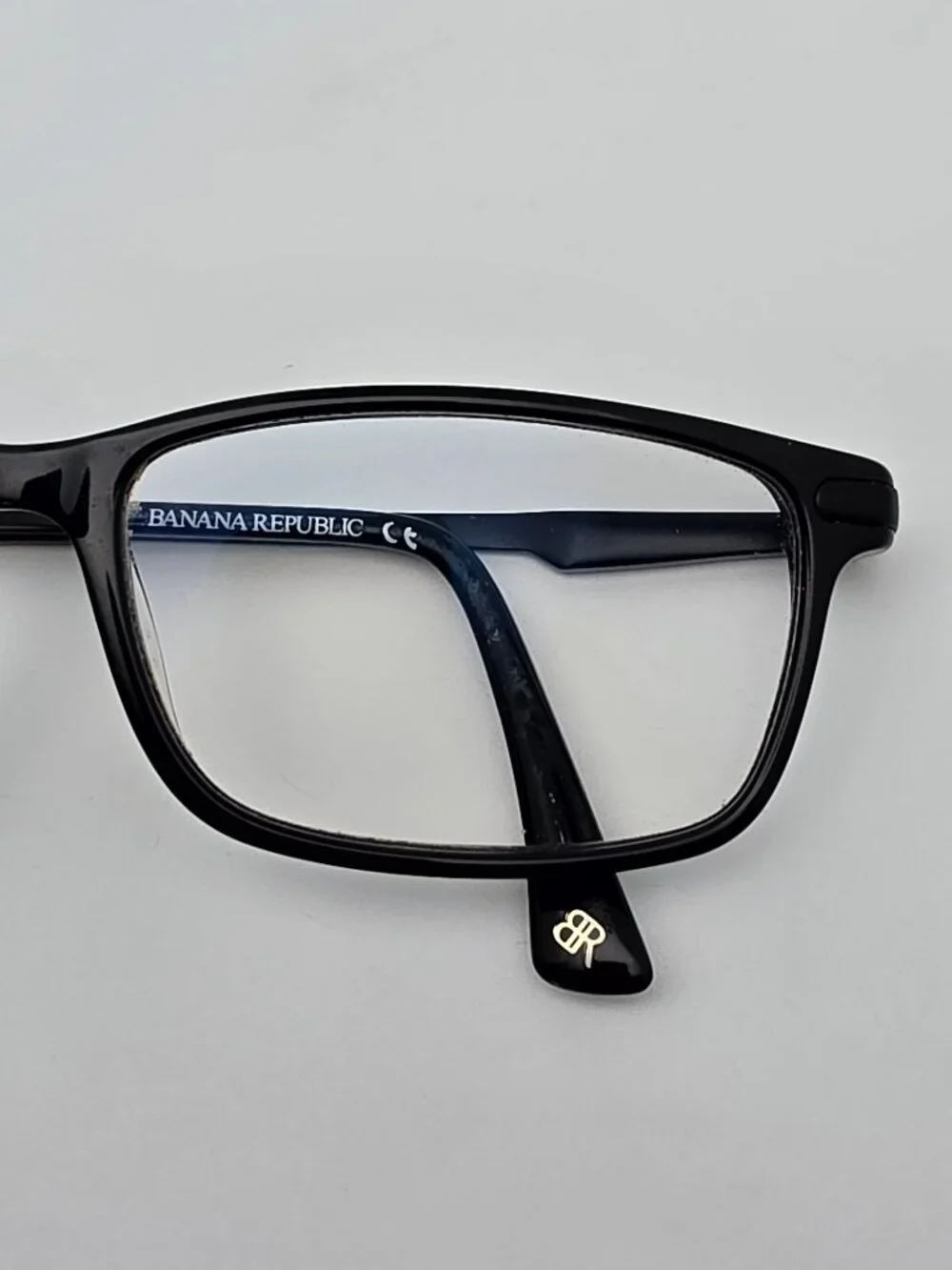 Banana Republic Bernard 807 Black Eyeglasses Frame w/ Flexhinge and Case 54mm
